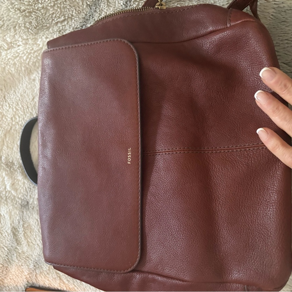 Fossil Tan Leather Accessory